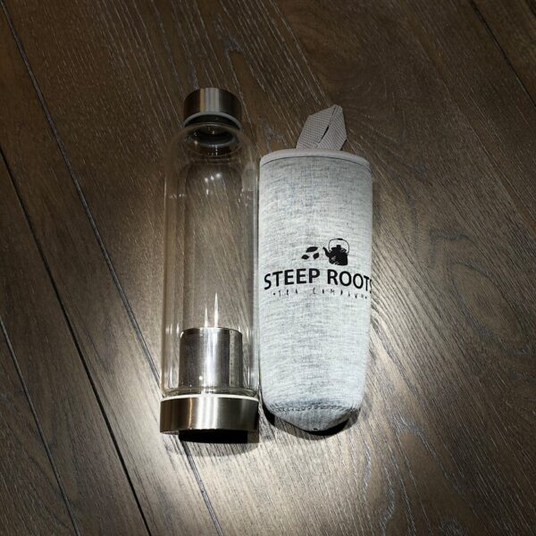 Steep Roots Tea Glass Bottle